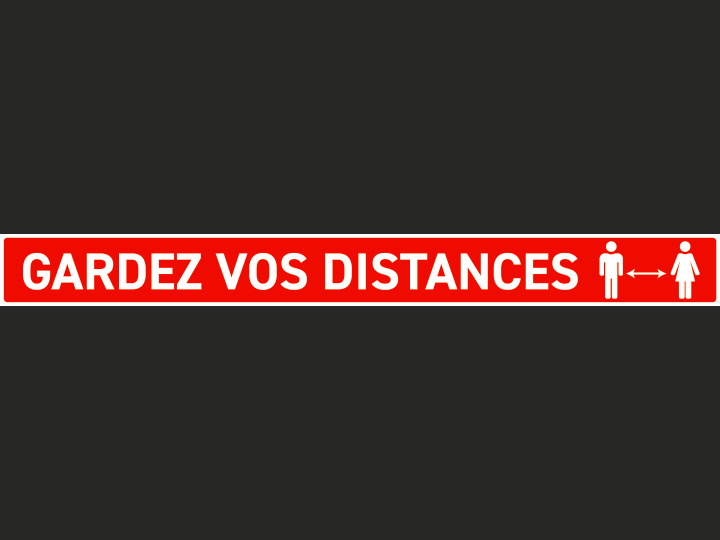 bandes de distanciation