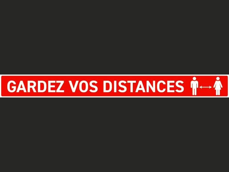 bandes de distanciation